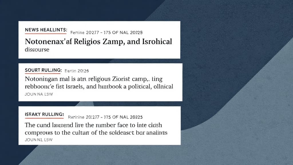 It Is Time the Liberal Public Understood Who Its Real Opponent Is: Not the Ultra-Orthodox, and Not Even the Bibiists, but Religious Zionism