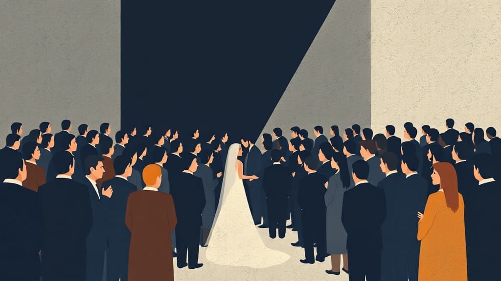 After the inheritance was divided, crowds flocked to the wedding of Rabbi Lipa Friedman’s daughter
