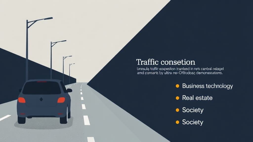 Unusual traffic congestion expected tonight in central Israel due to three concerts and ultra-Orthodox protests