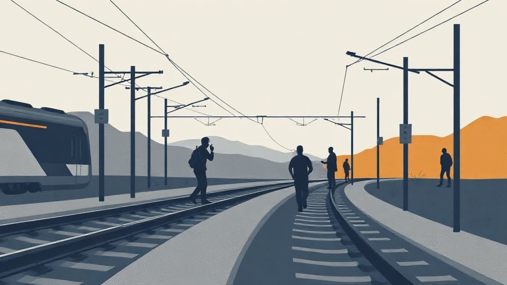 Protesters Enter Track Area in Gannot, Disrupting Train Service Nationwide