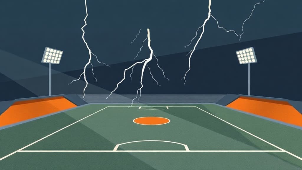 Storm Delays England’s Match