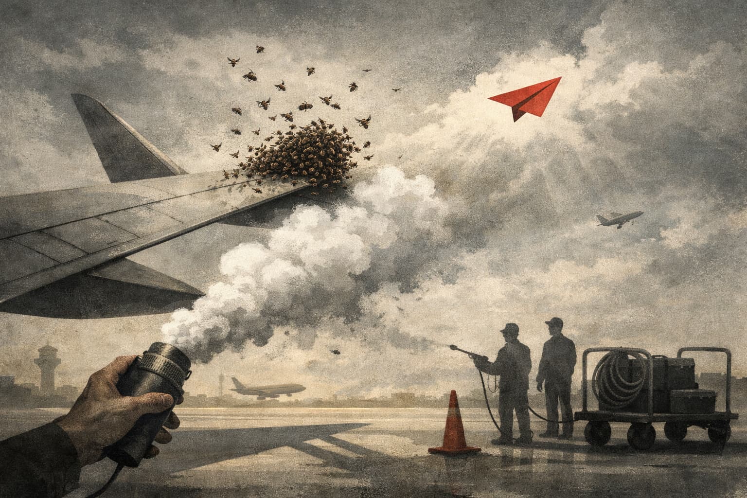 Bee swarm delays Delta flight in Cancun before quick fix