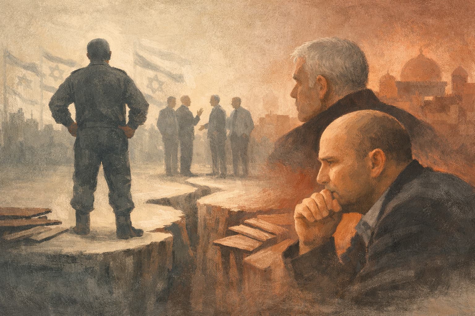 Yesh Atid lawmakers urge a political bloc led by Gadi Eisenkot as Bennett weighs options