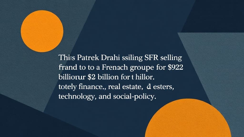 Patrick Drahi Sells SFR to French Telecom Group for $23 Billion
