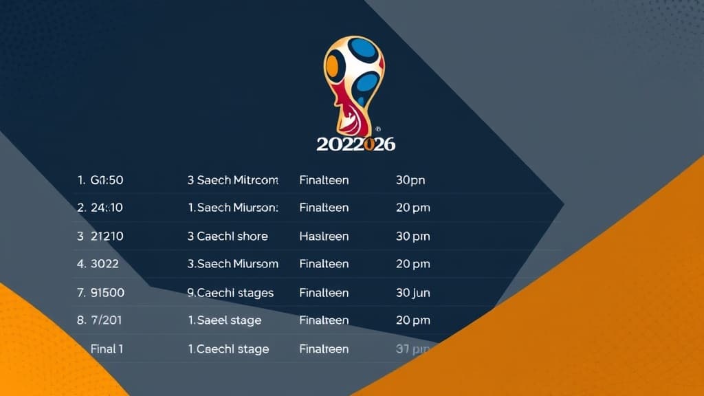 World Cup 2026 Schedule: Fixtures, Times and Dates