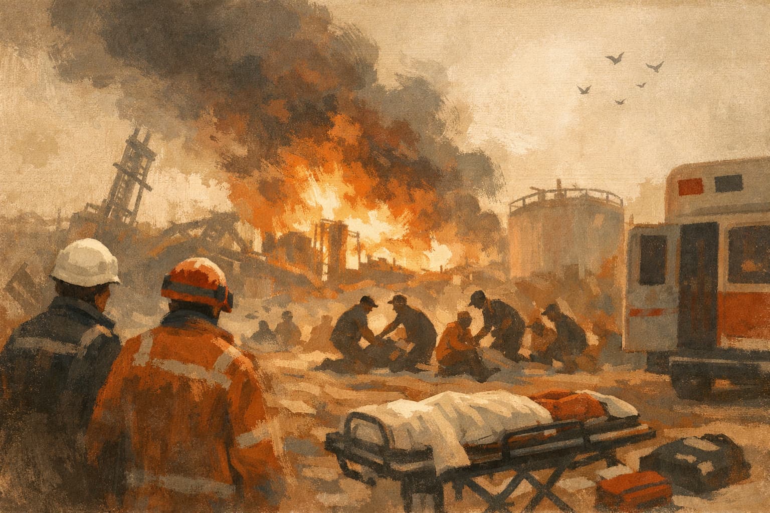 13 Dead, 66 Injured in Gas Facility Explosion in Qatar