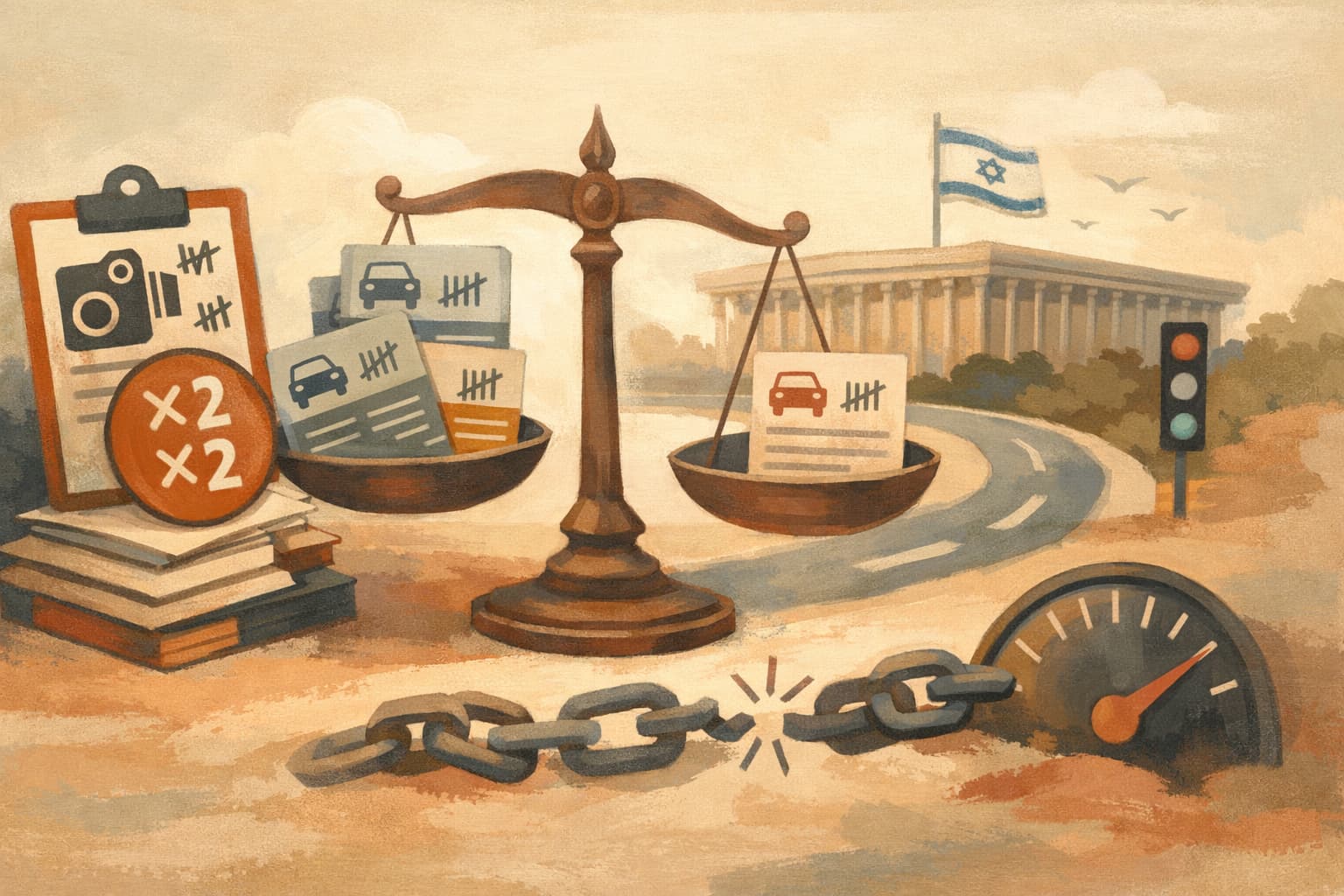 Israel Approves Driver Points Overhaul, Removing Double Penalties for Single Incidents