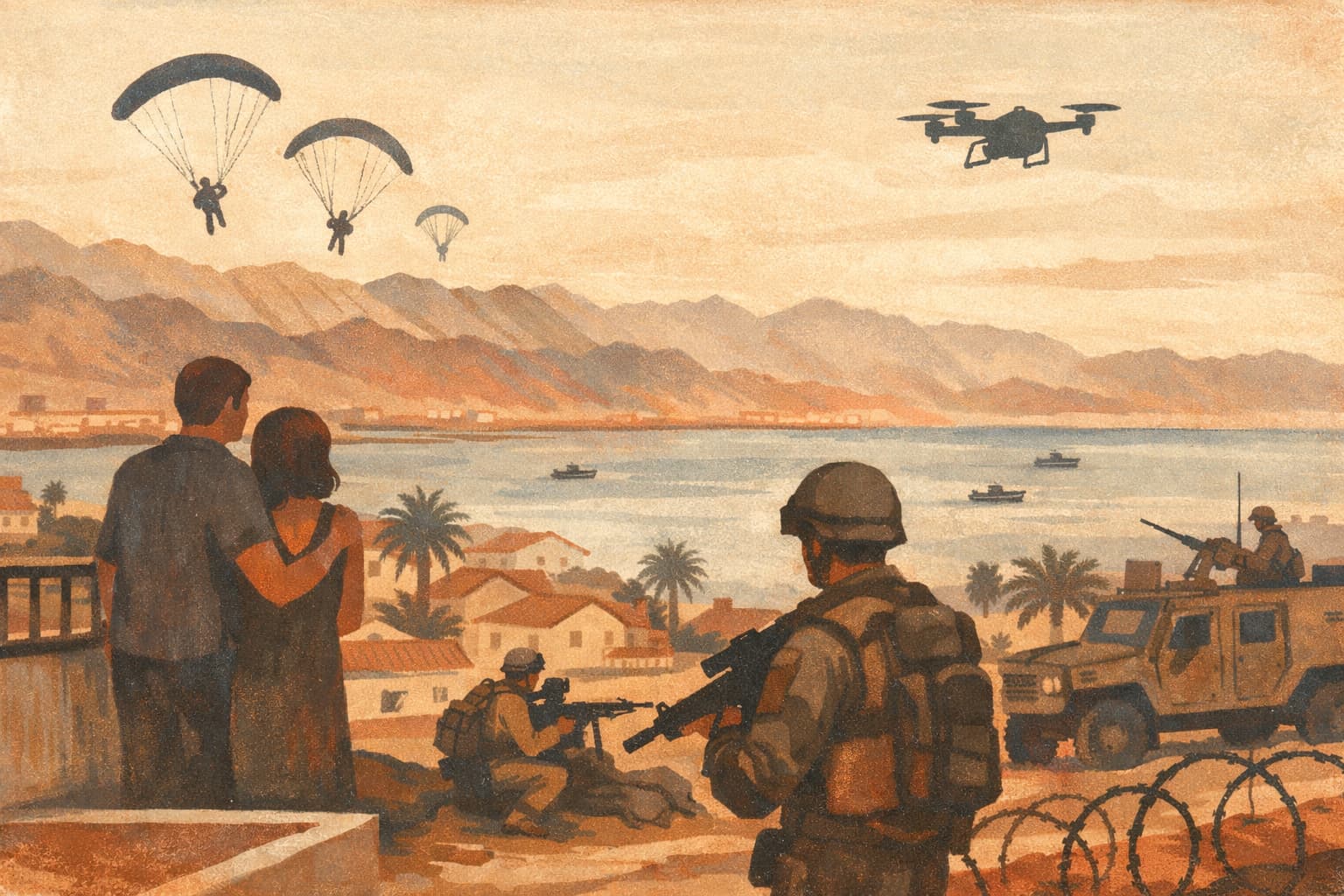 Eilat Residents Fear a Multi-Front Infiltration After Shin Bet Warning