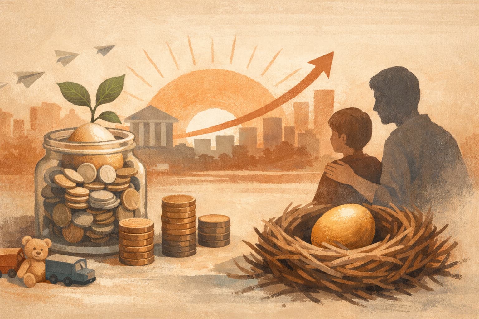 How a Small Monthly Investment Could Grow Into a Meaningful Nest Egg for Children