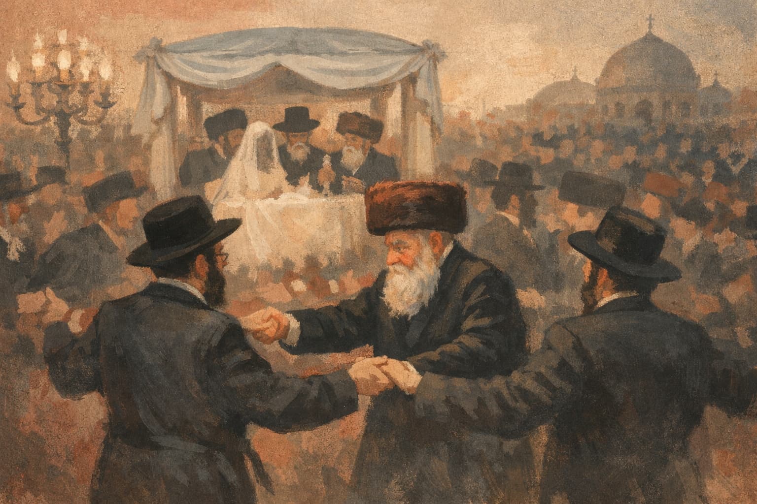 Satmar Wedding Draws Thousands as Rebbe Dances With Guests From Abroad