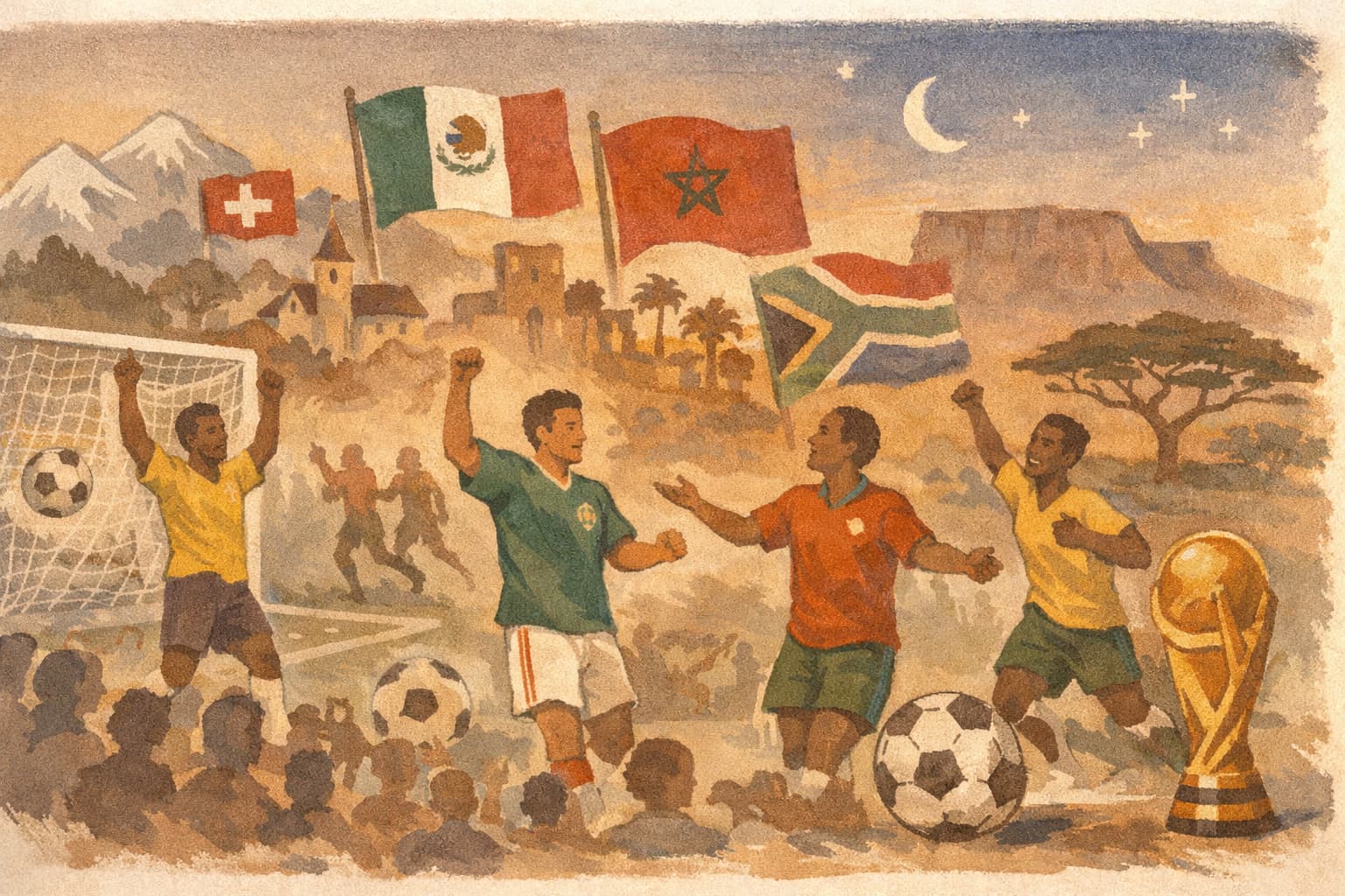 Brazil, Mexico, Morocco and South Africa shine in a busy World Cup night