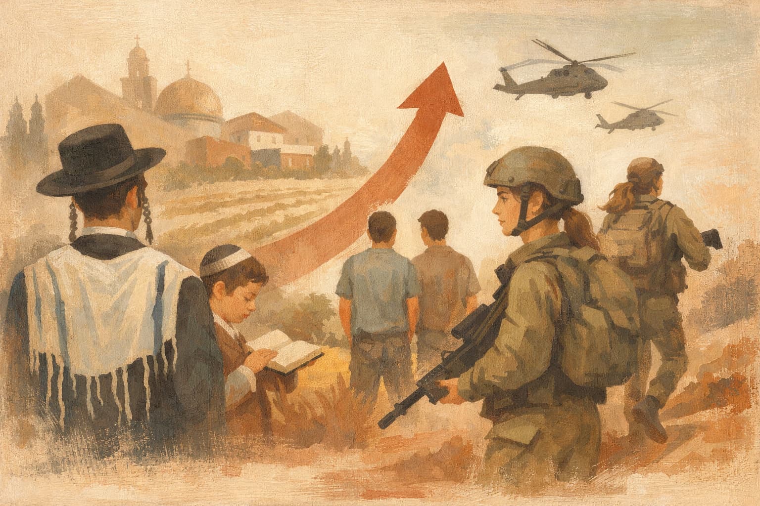 IDF Data Show Highest Enlistment in Religious and Kibbutz-Moshav Schools, and a Sharp Rise in Women Combat Roles