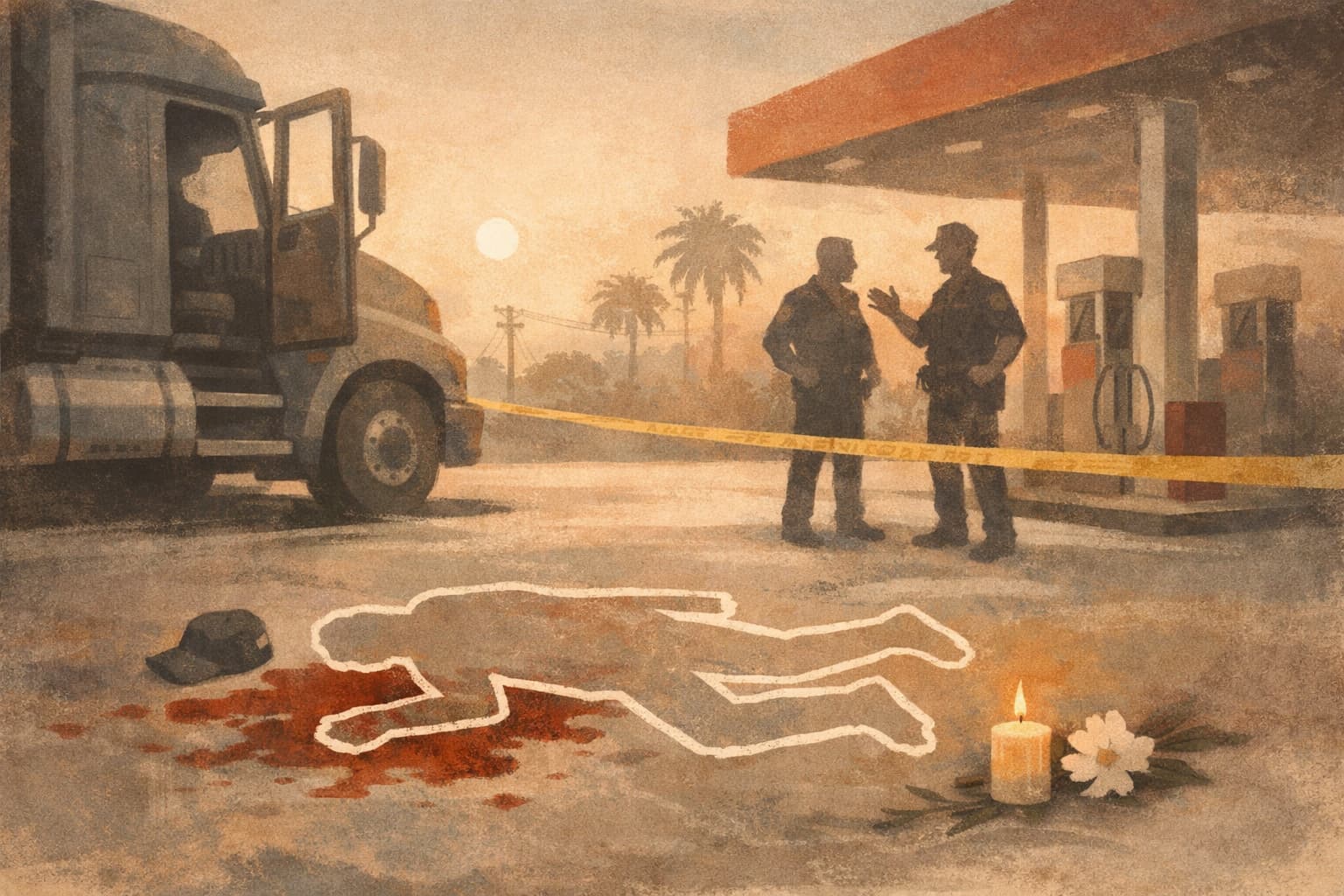 Truck Driver Charged in Fatal Fuel Station Killing of 81-Year-Old Worker