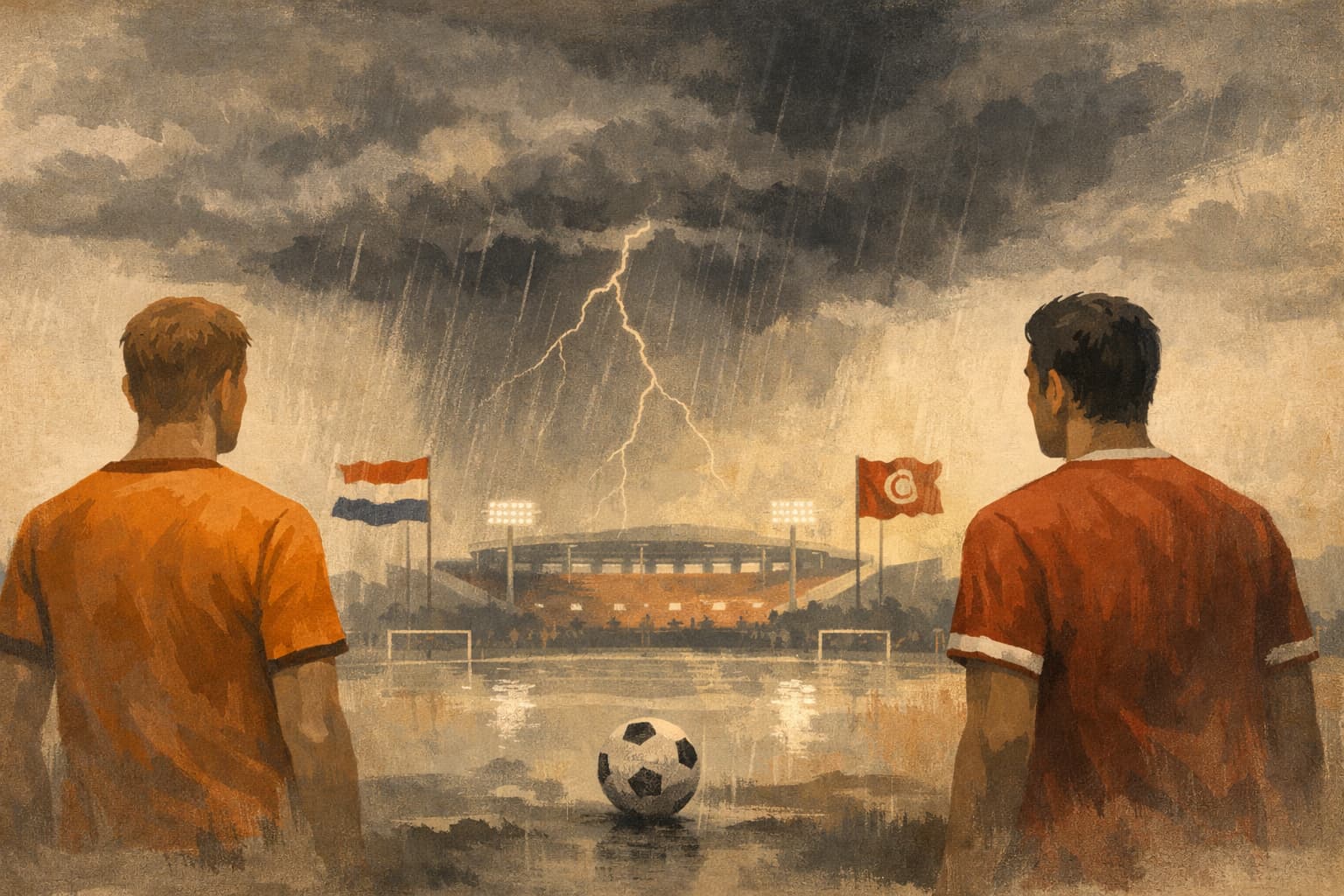 Storm Threatens World Cup Clash Between the Netherlands and Tunisia