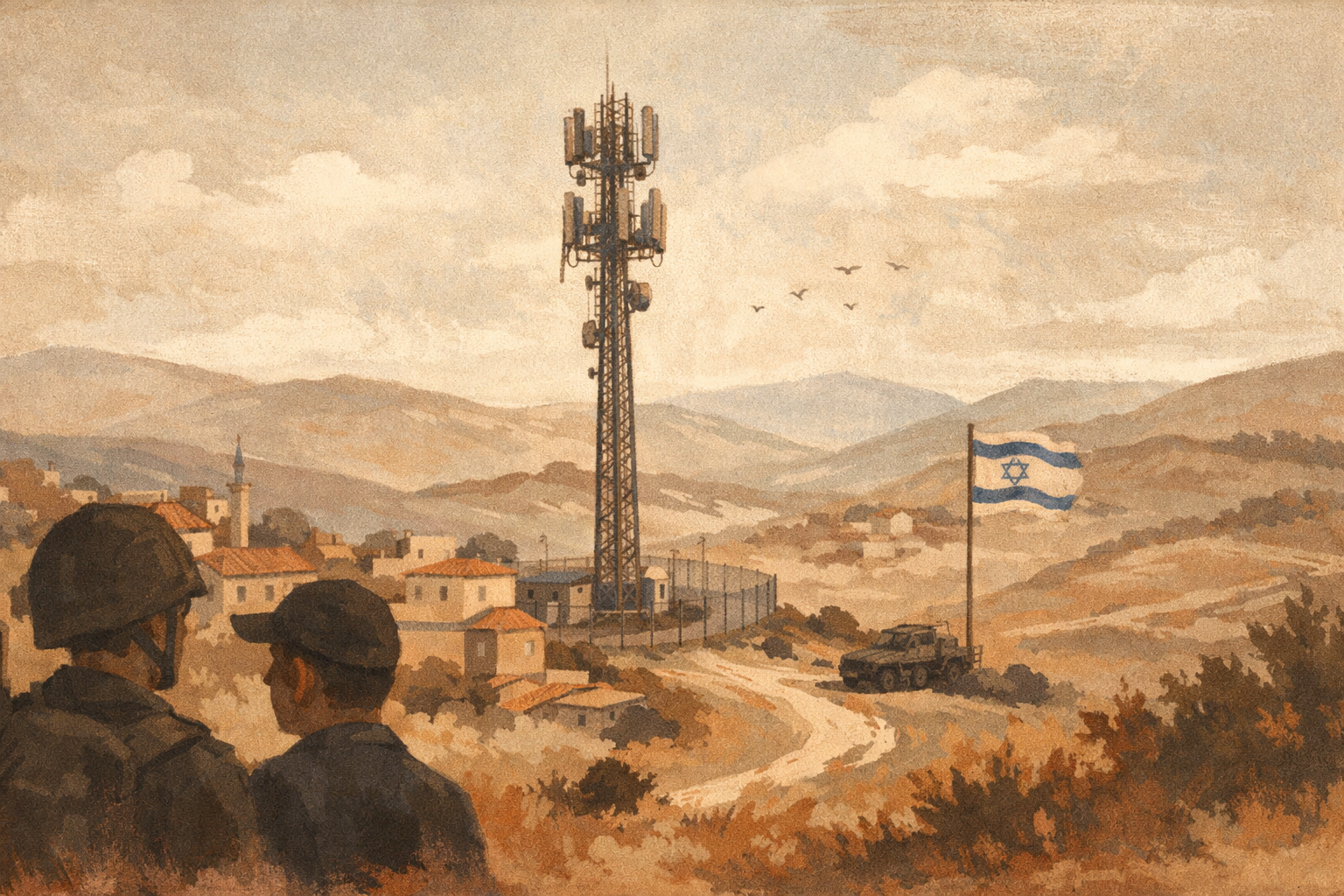 New Cellular Mast Installed in Shaked-Nur as Part of West Bank Infrastructure Push