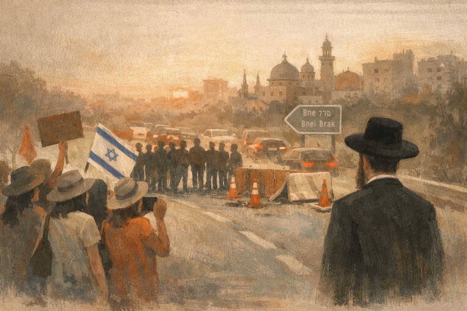 Anti-exemption protesters plan to block Bnei Brak exits before Shabbat