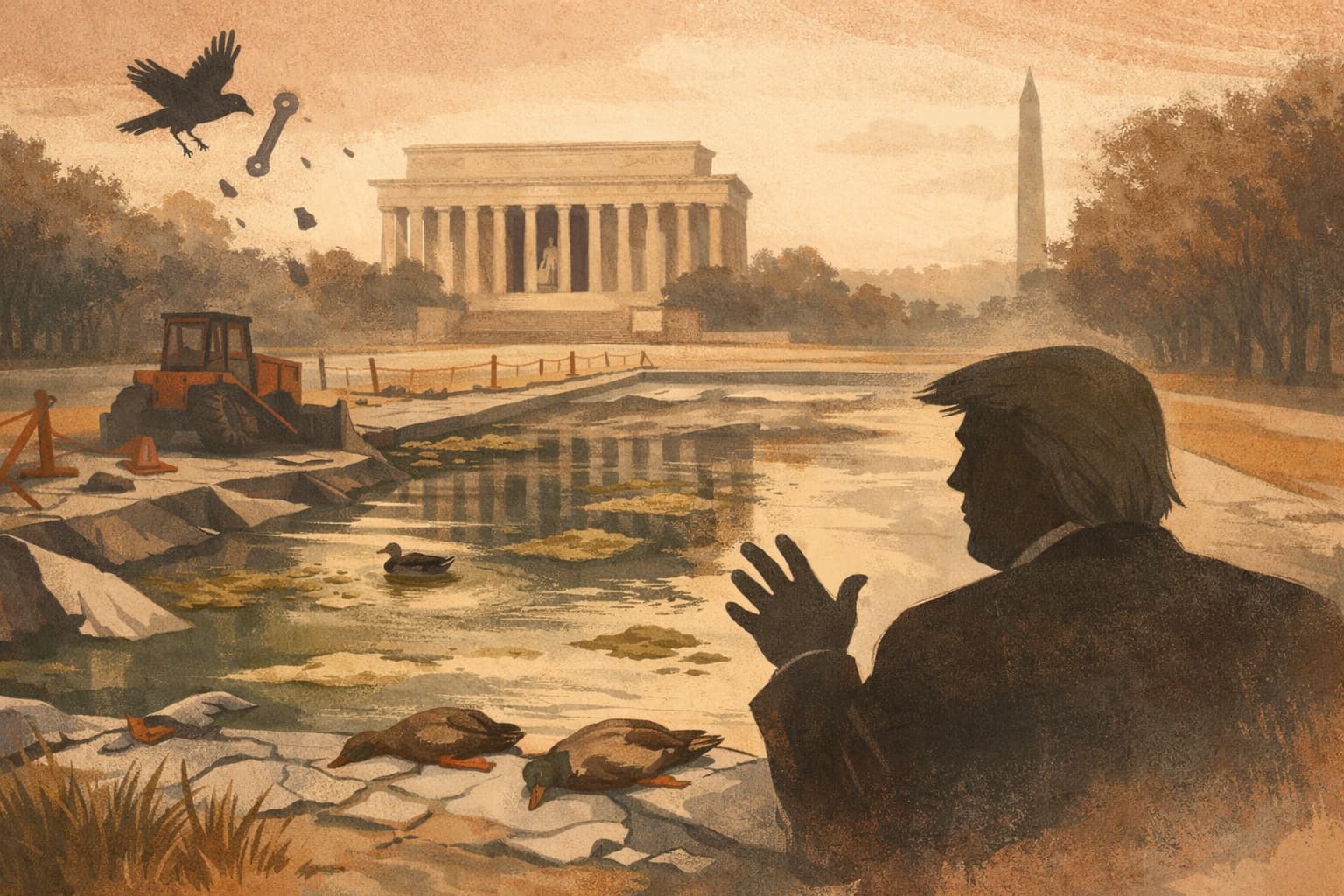 Lincoln Memorial Reflecting Pool Project Becomes a Political and Public Relations Disaster
