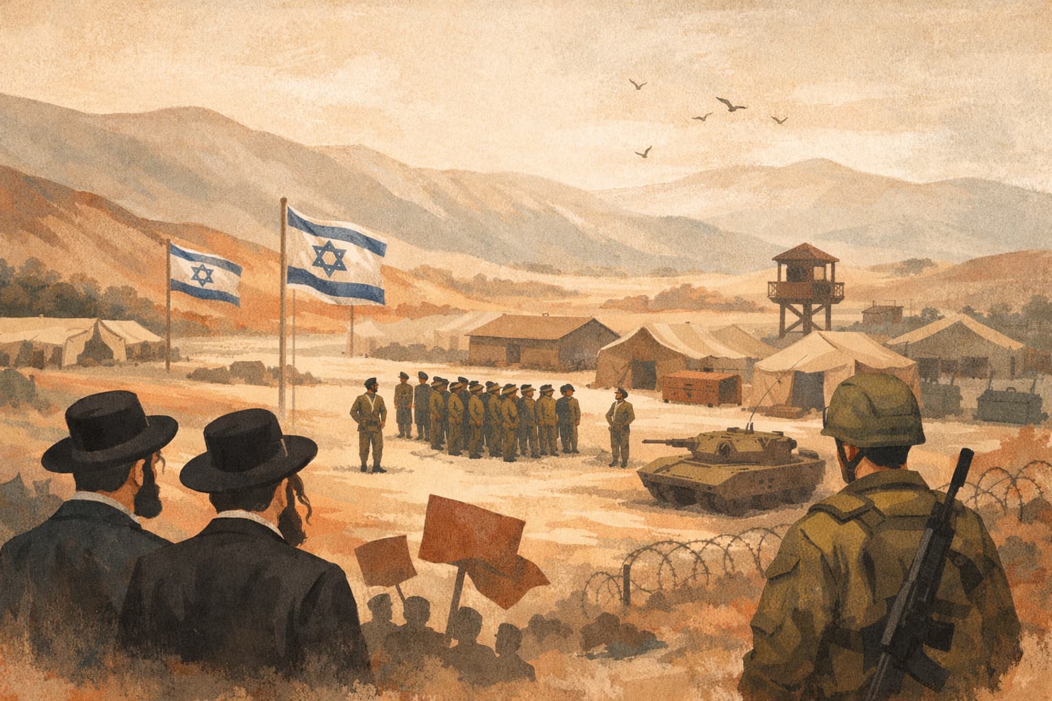 IDF to Build Haredi Training Base in Jordan Valley Amid Draft Crisis
