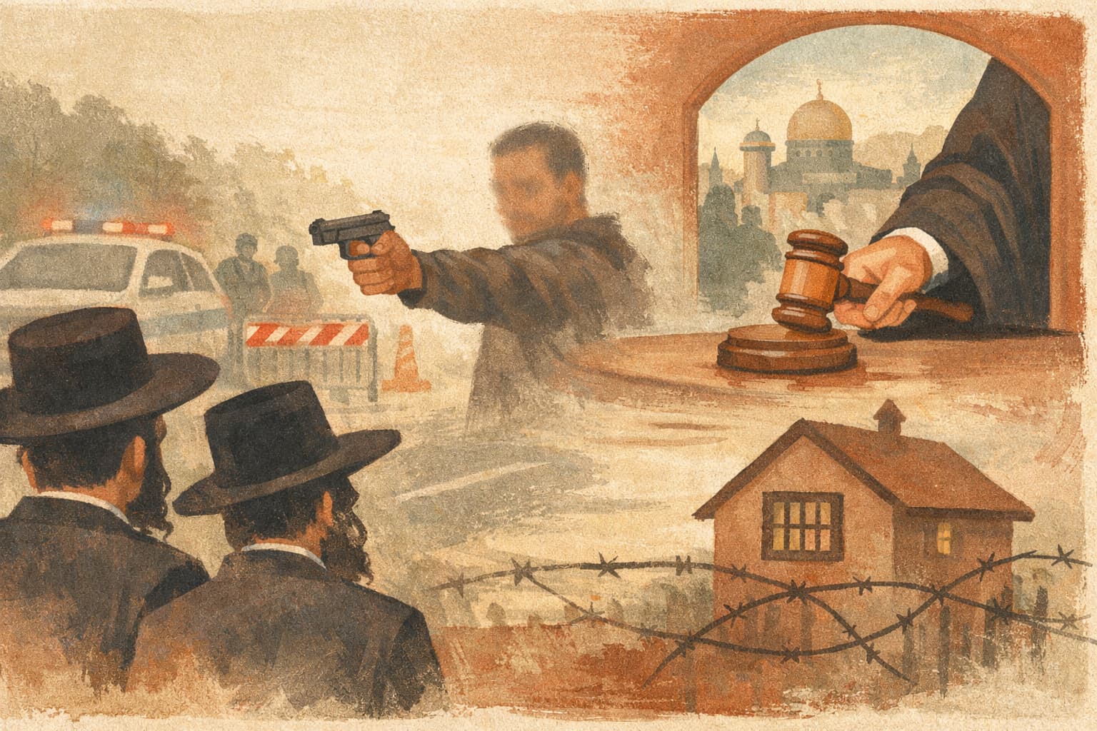 Jerusalem Court Releases Suspect Seen Brandishing Gun at Haredi Protesters to House Arrest