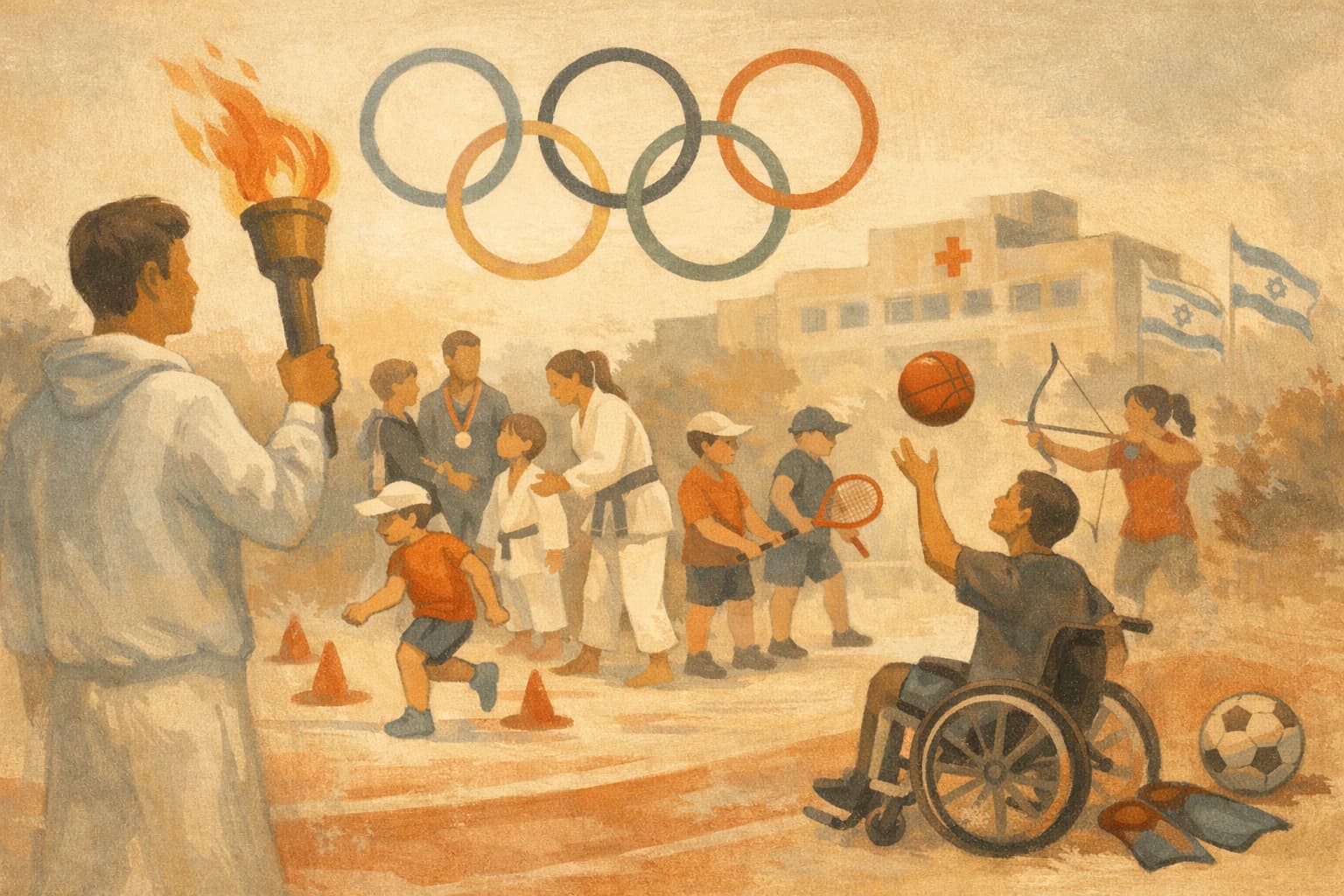 Olympic Day Marked at Meir Medical Center With Young Athletes and Children