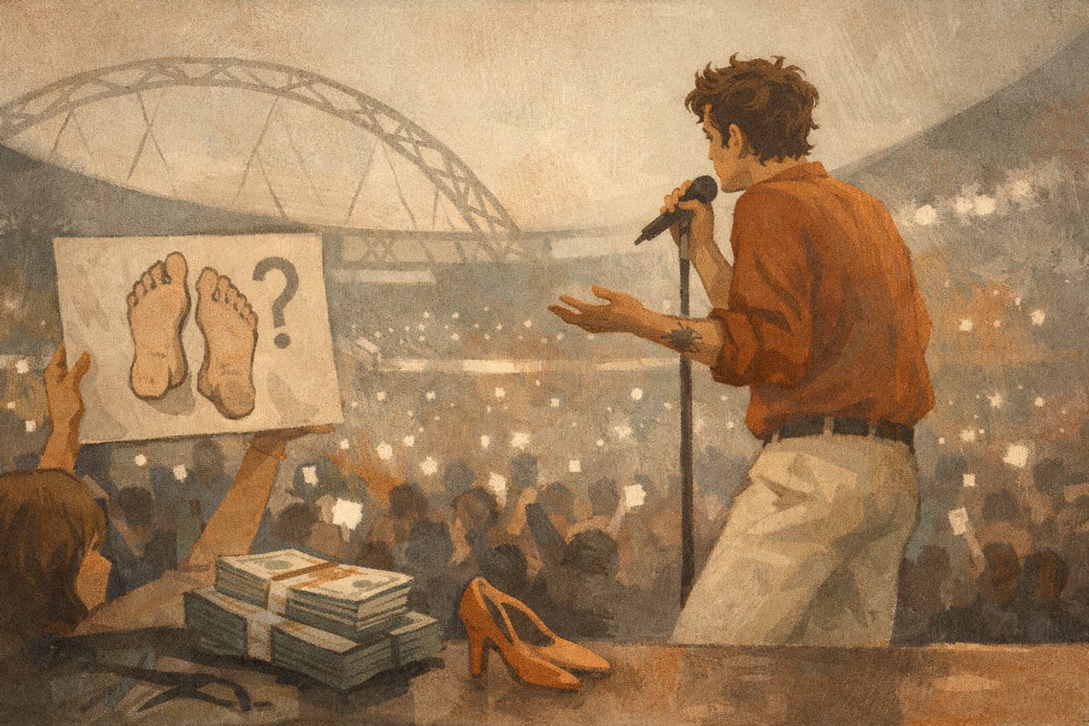 Harry Styles Stops Wembley Show After Fan’s Foot Pic Sign
