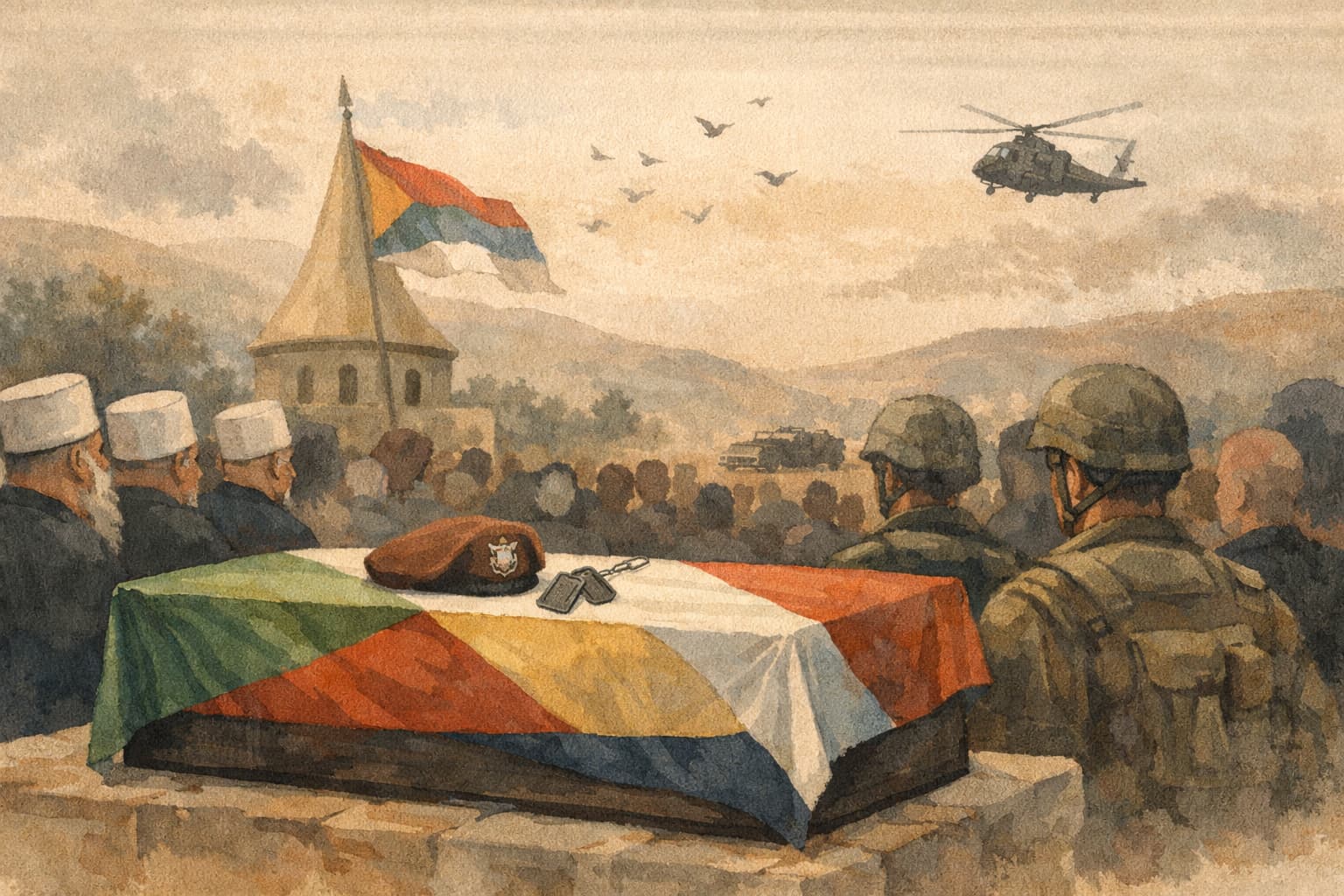Hundreds Bid Farewell to Druze Reservist Bassel Suweid, Killed in Southern Lebanon