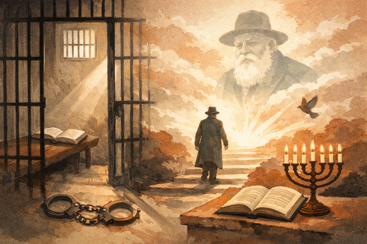 How the Previous Lubavitcher Rebbe Turned Prison Into a Path to Redemption
