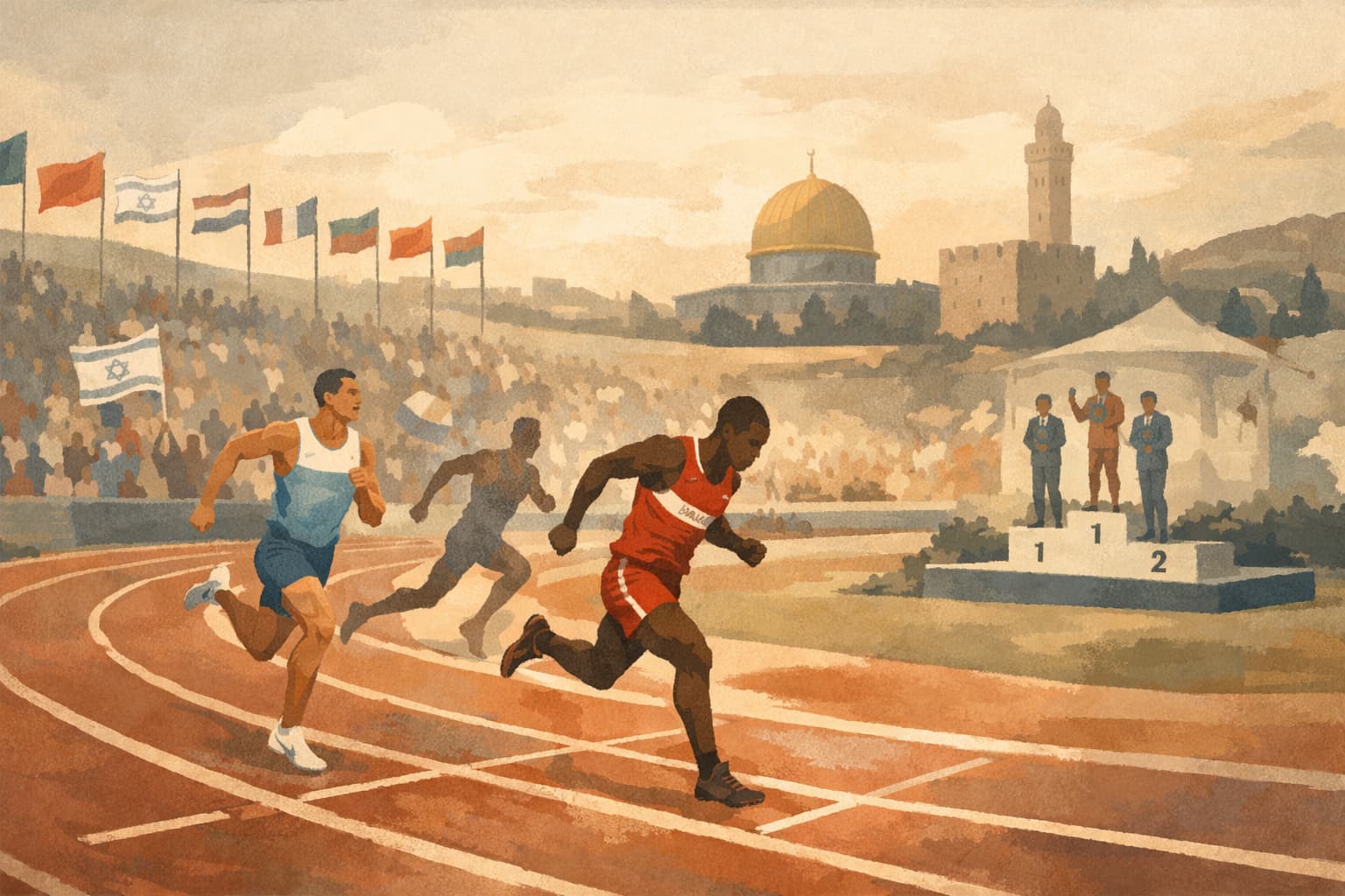 Aperipha Takes Second in Jerusalem Grand Slam 200m as Israel Hosts Major Meet