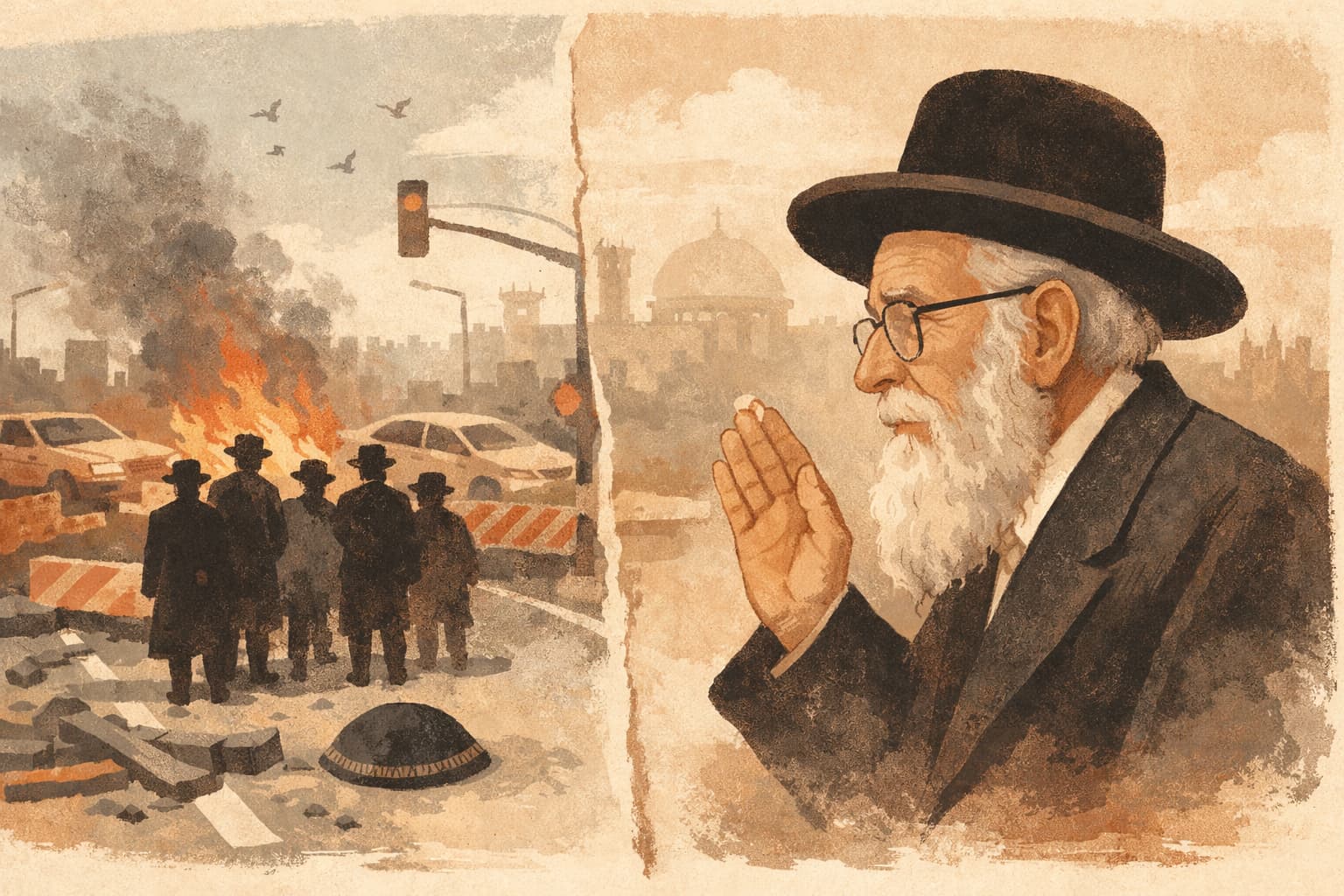 Rabbi Dov Lando Criticizes Ultra-Orthodox Road Protests