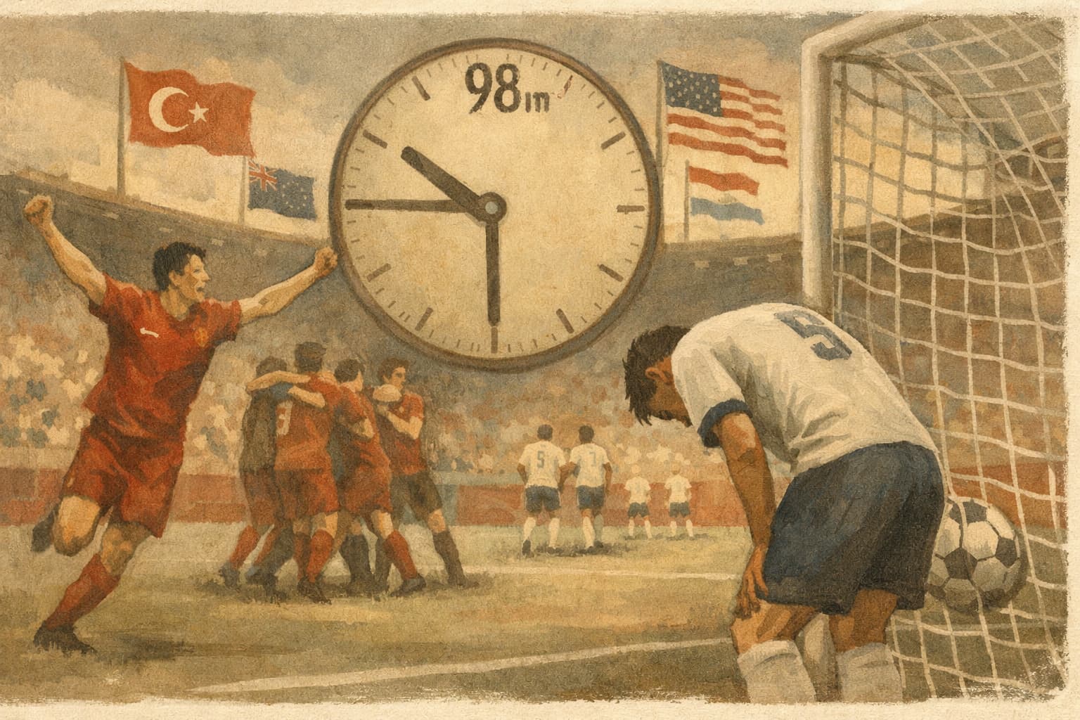 Turkey beats the United States in stoppage time as Group D closes