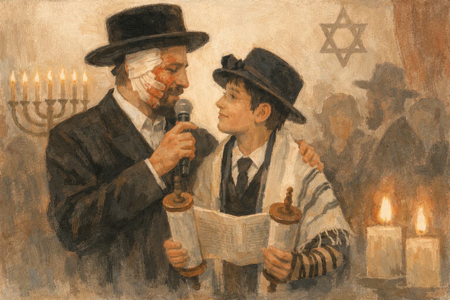 Hasidic Singer Moti Weisel Celebrates His Son’s Bar Mitzvah Two Days After Fire Injury