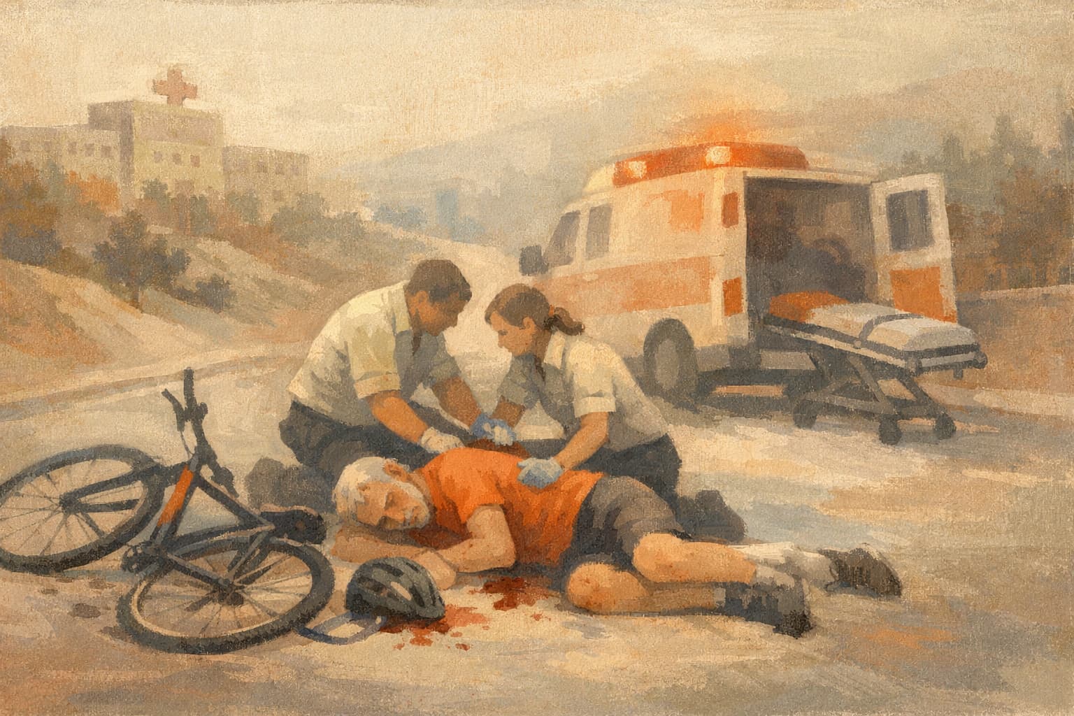 79-Year-Old Cyclist Moderately Injured in Afula Fall