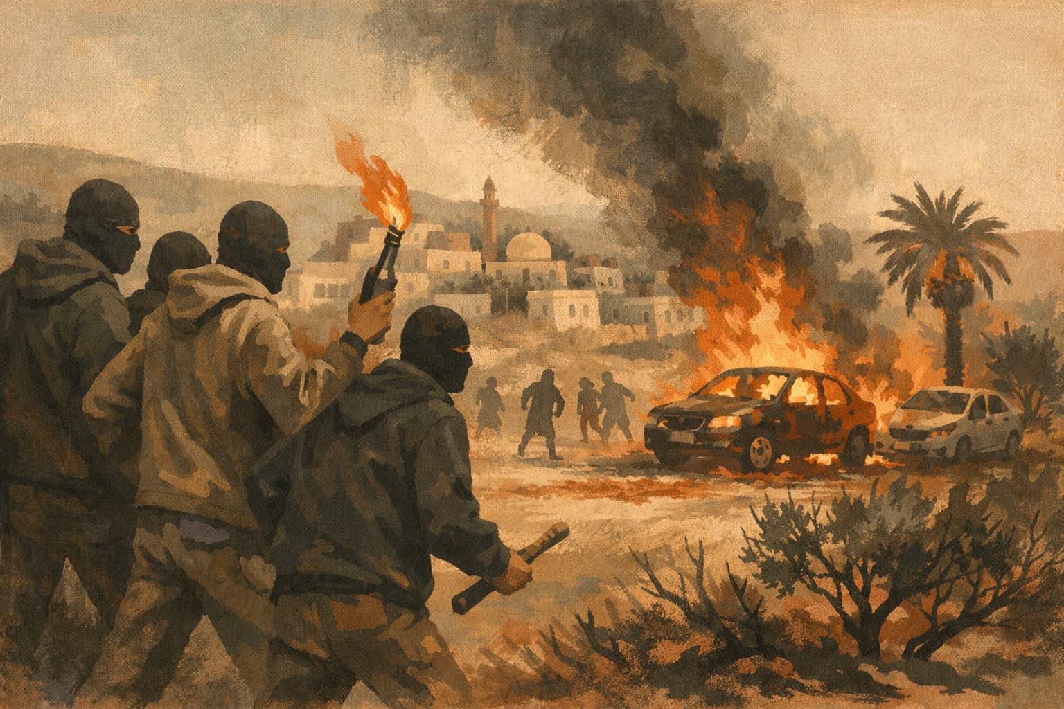 Six Settlers Indicted for Racist Terror Attack on West Bank Palestinian Village