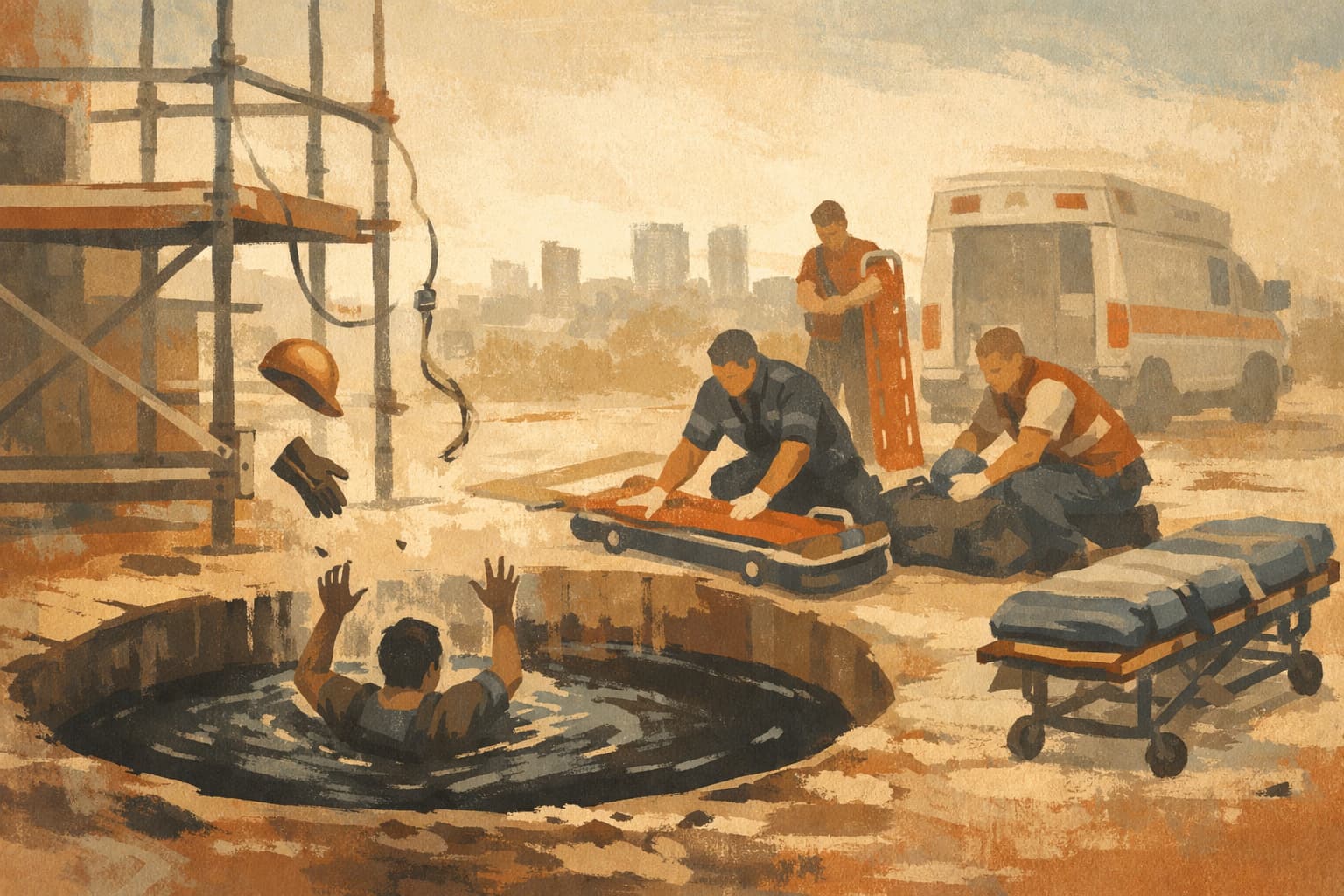 32-Year-Old Worker Seriously Injured After Falling Into Sewage Pit in Kiryat Motzkin