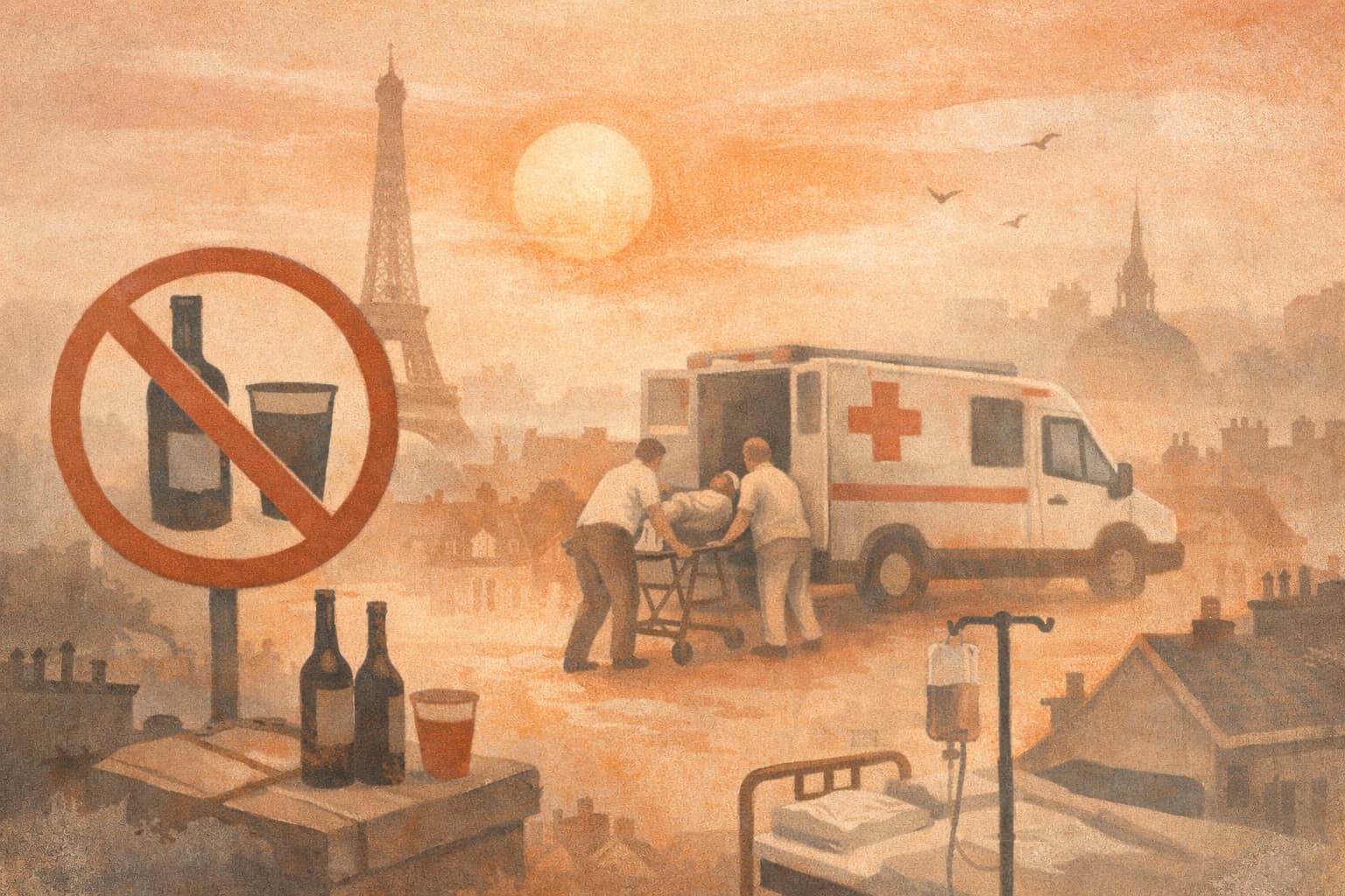 Paris Restricts Alcohol Sales as Heat Wave Strains Hospitals Across Europe