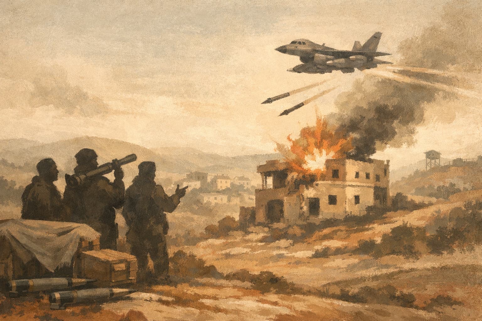 Israeli Air Force Kills Seven Hezbollah Operatives in Southern Lebanon