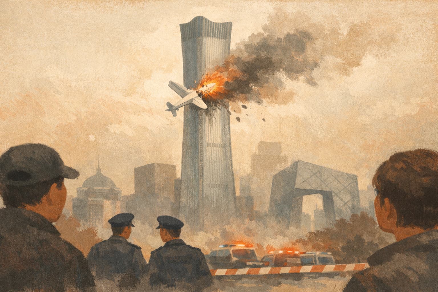 Reports in China say light aircraft hit Beijing’s tallest skyscraper