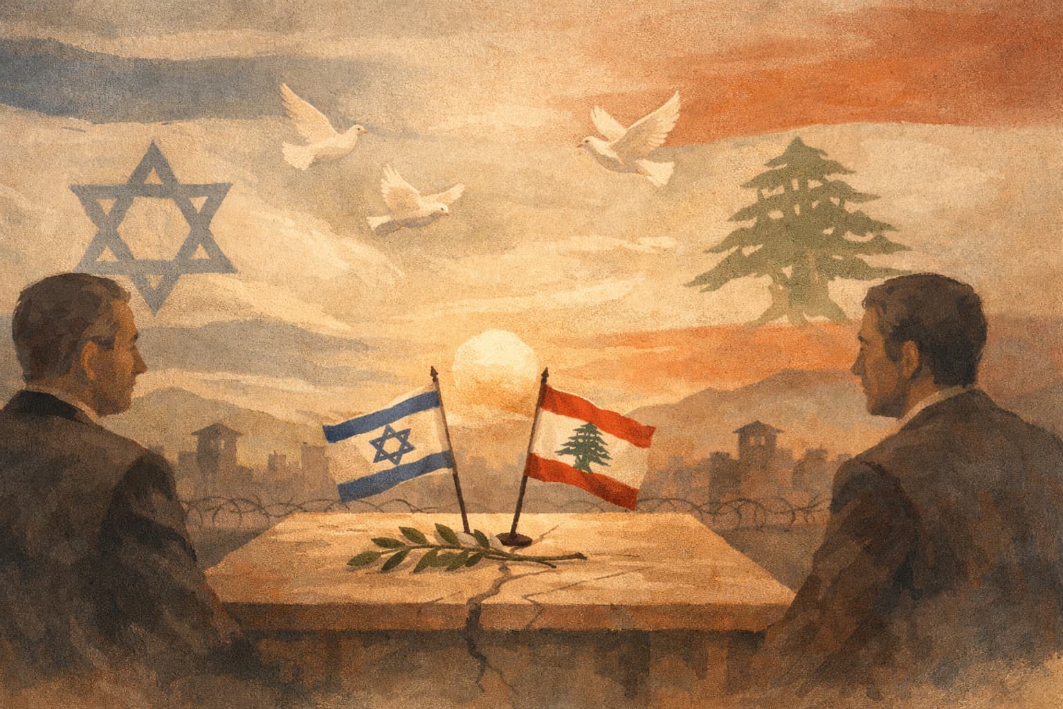 Israel and Lebanon envoys hail framework deal as a first step toward peace