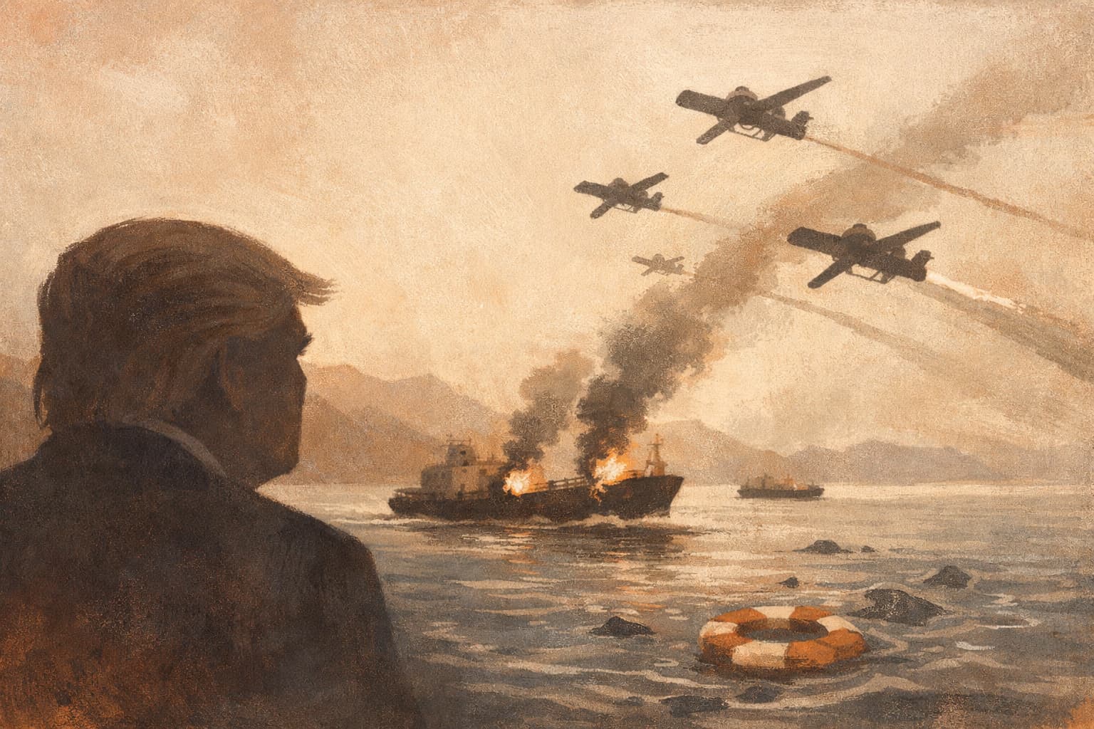 Trump Says Iran Violated Ceasefire With Drone Launch in the Strait of Hormuz