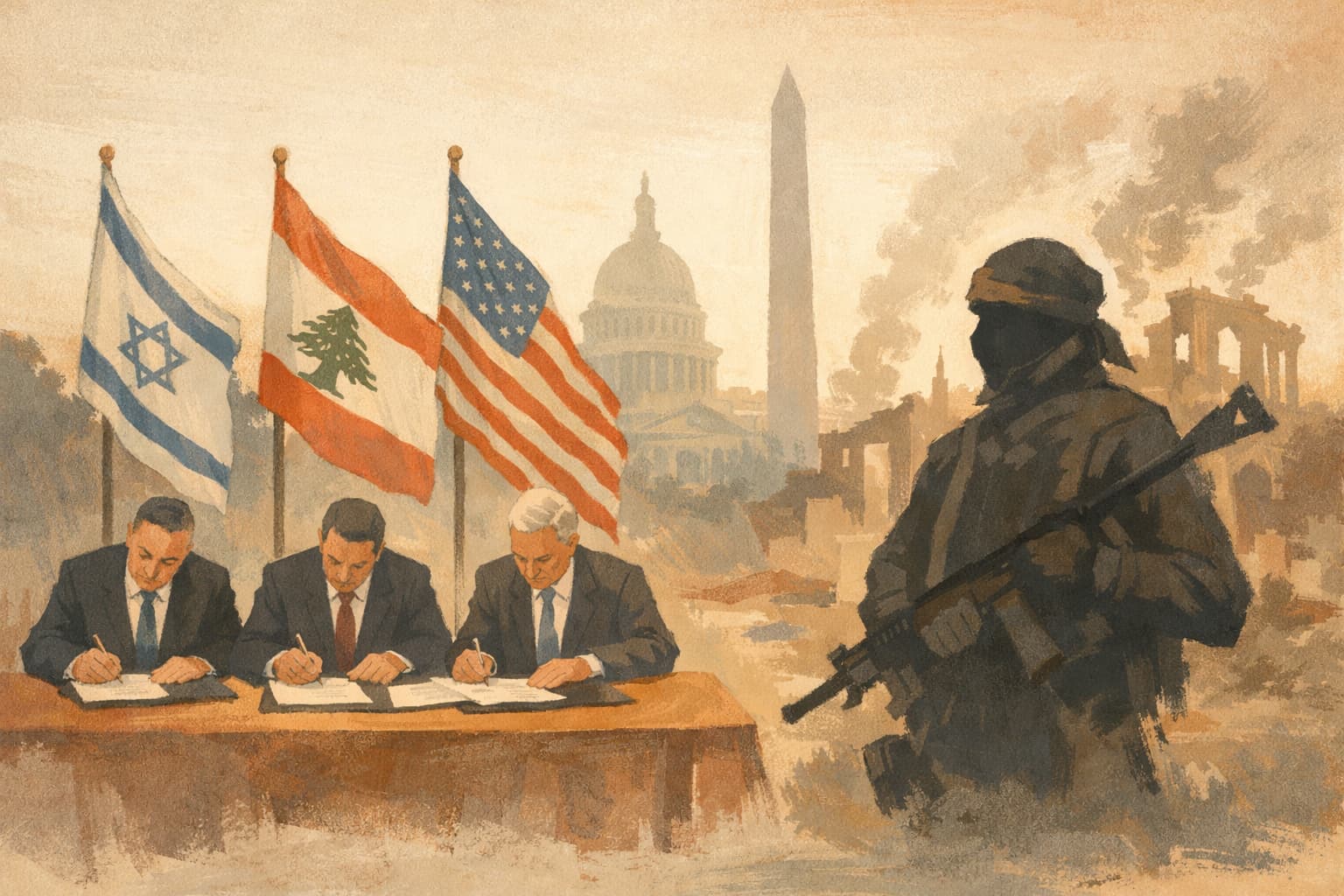 Israel, Lebanon, and U.S. Sign Framework Deal Tied to Hezbollah Disarmament