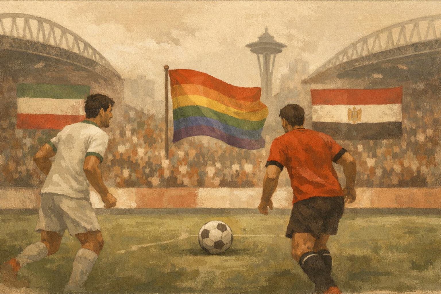 Pride Match Goes Ahead as Iran and Egypt Meet at the World Cup