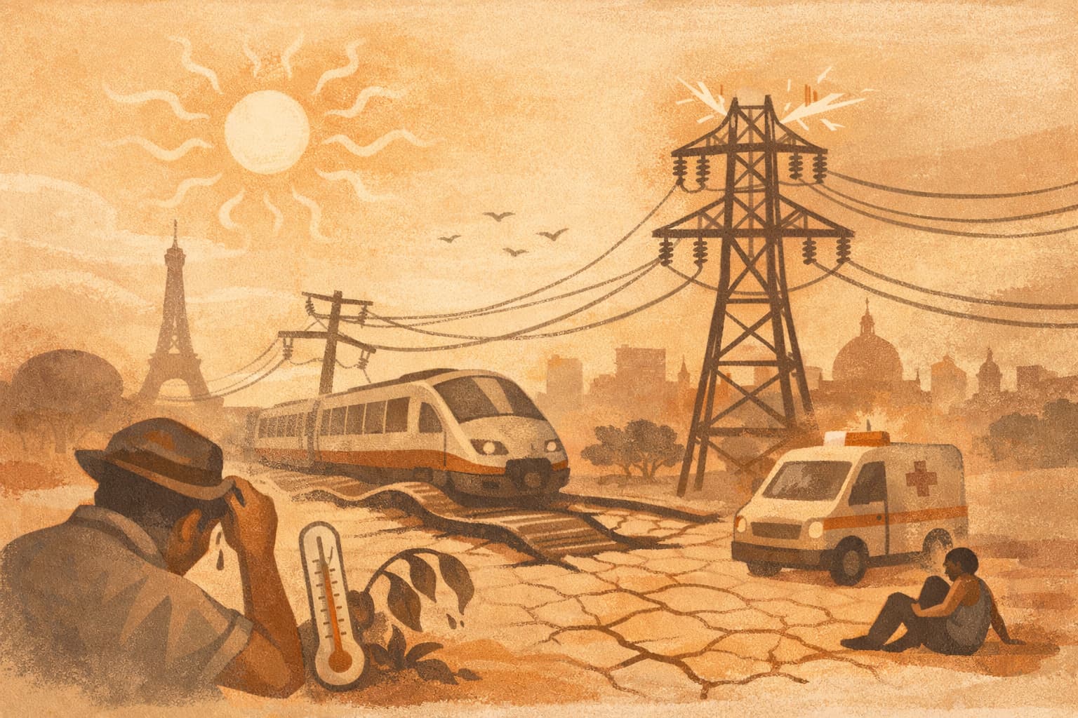 Europe’s June Heat Wave Sets Records and Strains Infrastructure