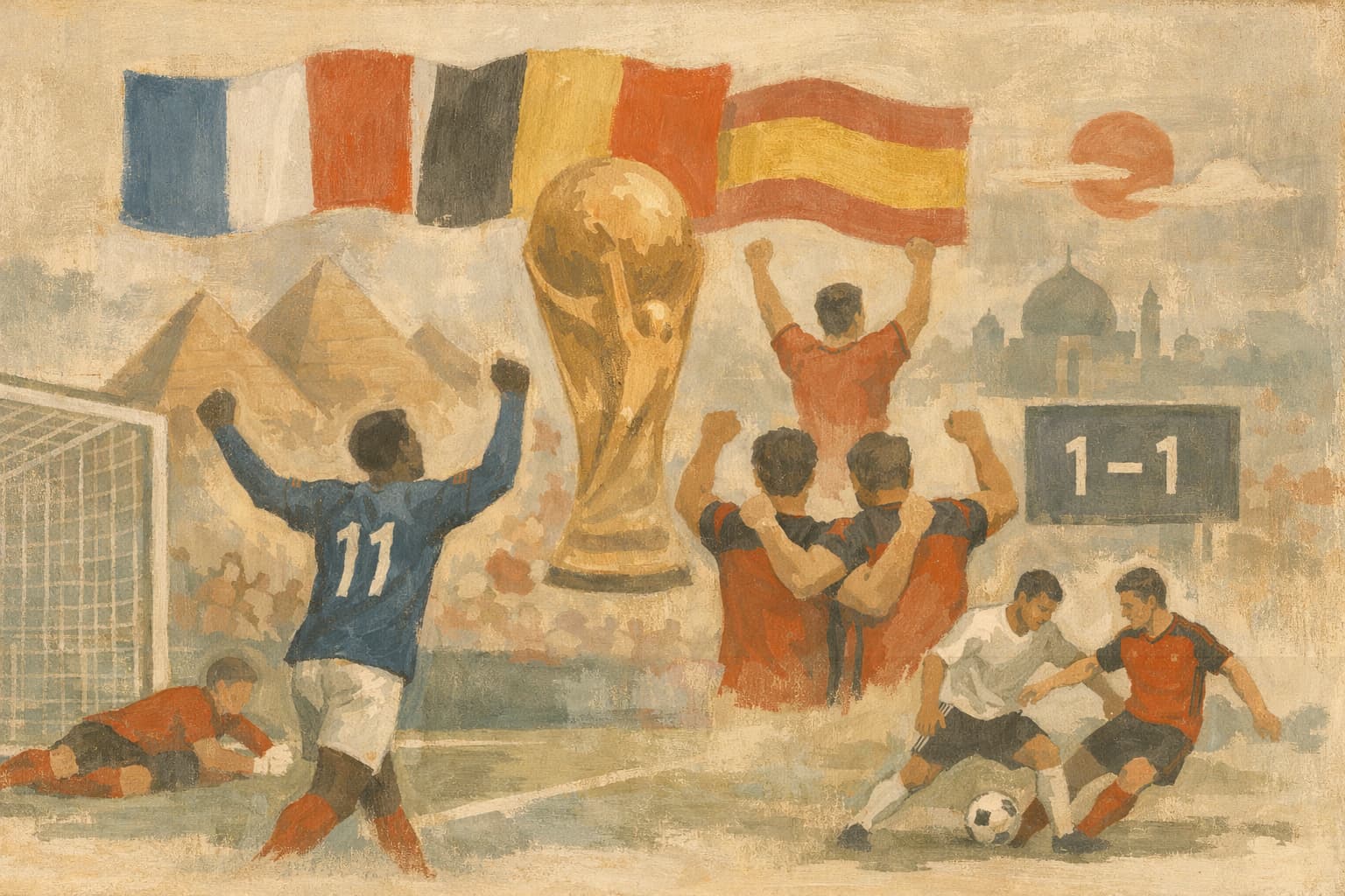 World Cup roundup: Dembélé hat-trick sends France through, Belgium, Spain also advance