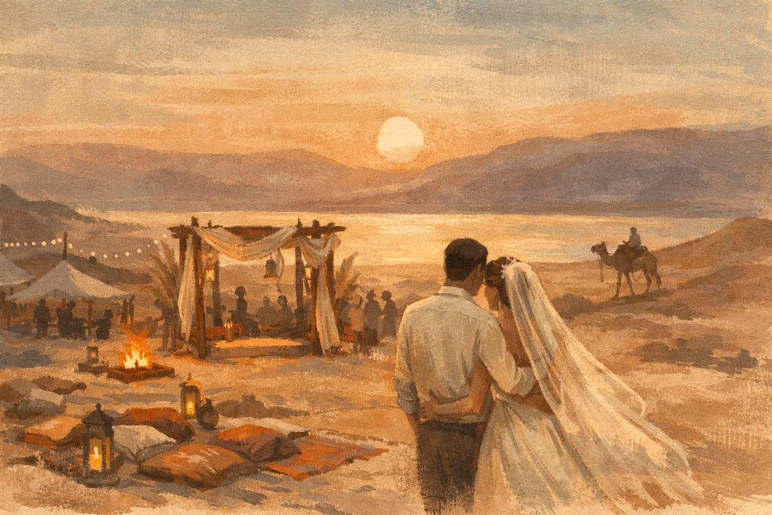 Gal Amitai and Efrat Dor Marry in a Three-Day Desert Celebration