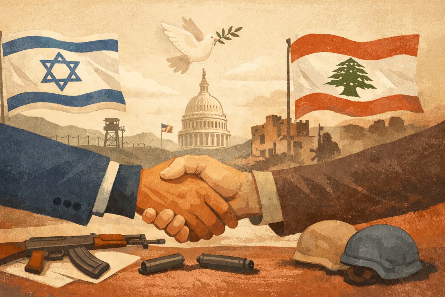Israel, Lebanon and US unveil framework tying Israeli withdrawal to Hezbollah disarmament