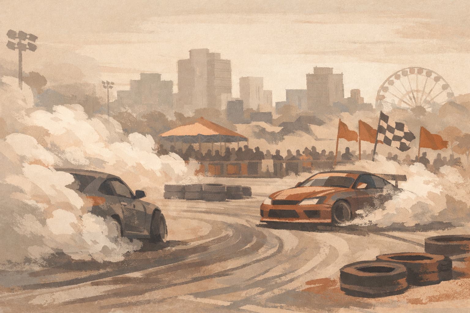 Israel Drift Championship Round 3 Takes Over Holon