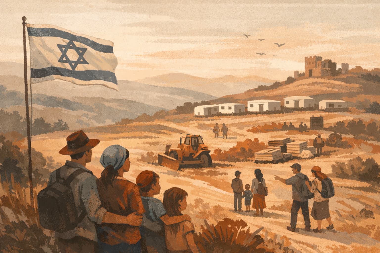 Preparations Begin for New Settlement Noa in Northern Samaria as Families Visit Site
