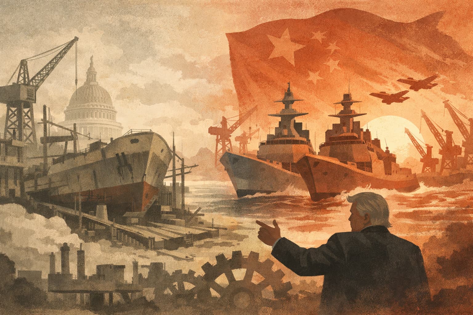 US Senator Warns of Navy Collapse Amid China’s Rapid Naval Expansion, Trump Pushes Industrial Revival
