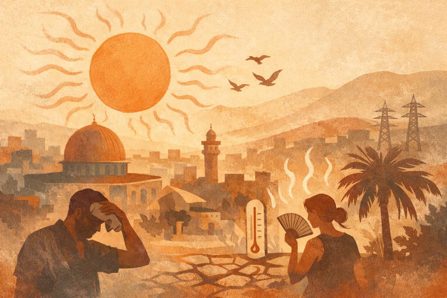 Israel Faces Slight Temperature Rise and Increased Heat Stress Today