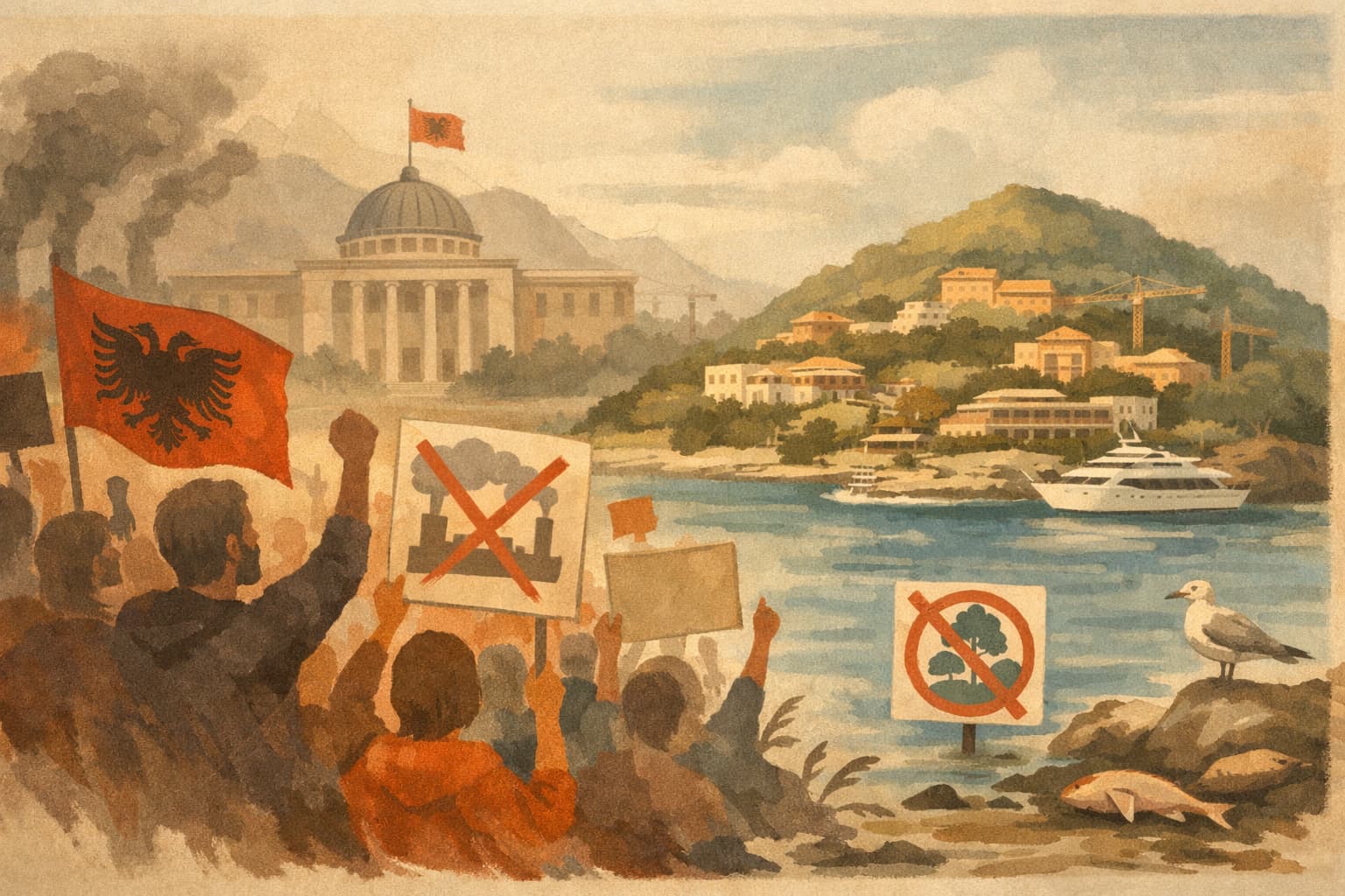 Albanian Protests Threaten Government Over Kushner-Trump Luxury Resort Plan